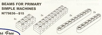 LEGO 9836 Beams for Primary Simple Machines (Beams For Primary T&B)