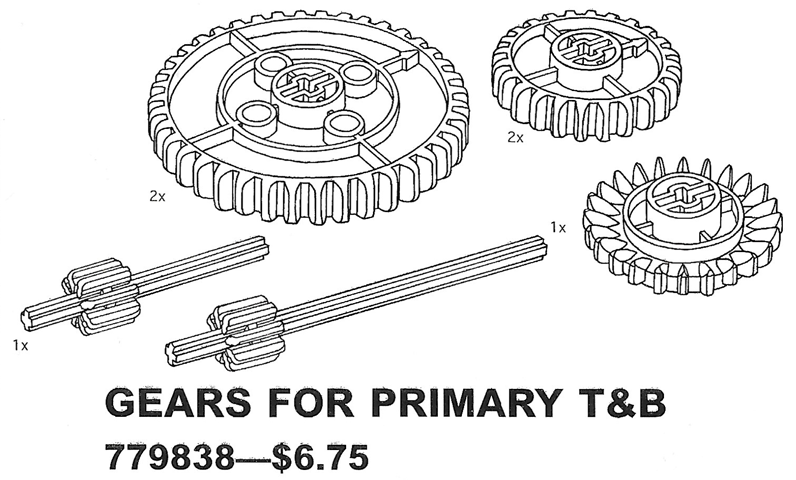 LEGO 9838 Gears For Primary Simple Machines (Gears For Primary T&B)