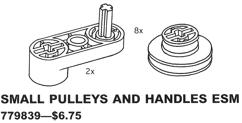 LEGO 9839 Small Pulleys and Handles ESM (Early Simple Machines)