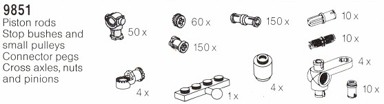 LEGO 9851 Assortment of Connectors