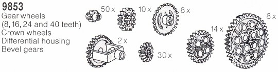LEGO 9853 Assortment of Gears