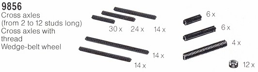 LEGO 9856 Assortment of Cross Axles
