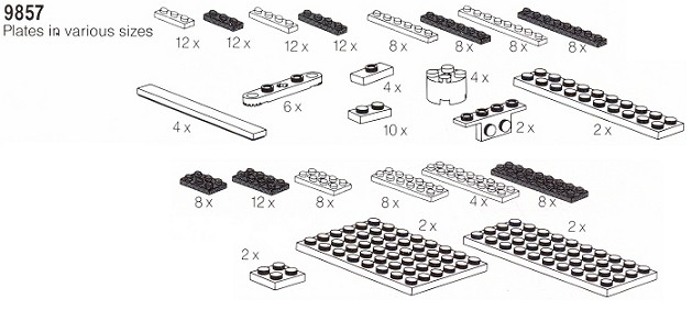 LEGO 9857 Red and Black Plates