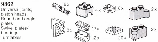 LEGO 9862 Random Special Pieces