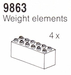 LEGO 9863 Weighted Brick Pack