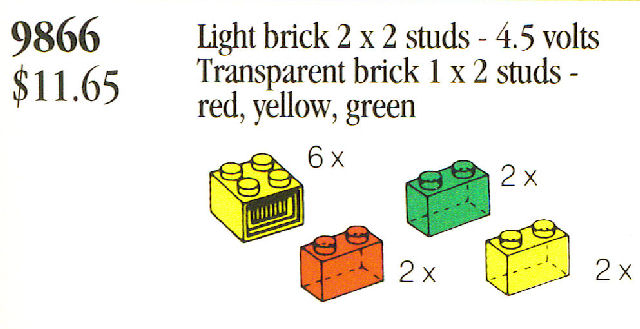 LEGO 9866 Light and Transparent Bricks
