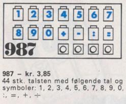 LEGO 987 Number Bricks