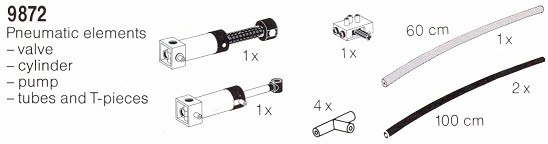 LEGO 9872 Pneumatic Elements and Tubes
