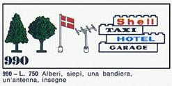 LEGO 990 Trees and Signs (1970 Version)