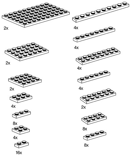 LEGO 9930 Plates, Blue