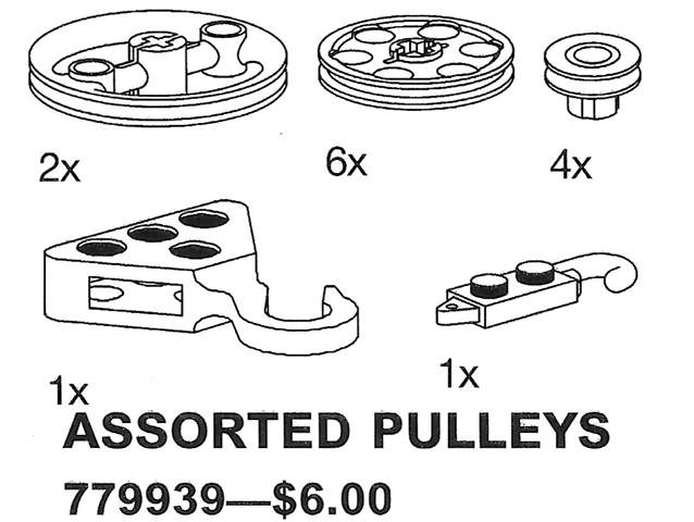 LEGO 9939 Assorted Pulleys