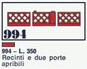 LEGO 994 fences with garden gates