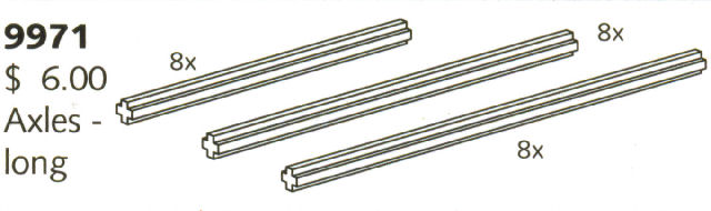 LEGO 9971 Long Cross Axles
