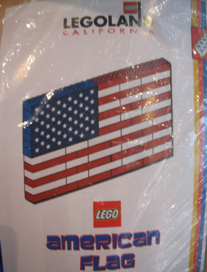 LEGO AMFlag American Flag with Sticker for Stars (LEGOLAND California)