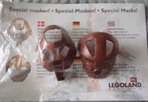 LEGO bilmasks Special Masks! - 2 Bionicle Copper Kanohi (LEGOLAND Billund)