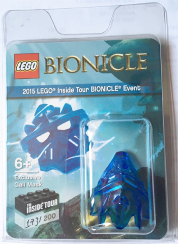 LEGO biomask Exclusive Gali Mask - 2015 LEGO Inside Tour Bionicle Event