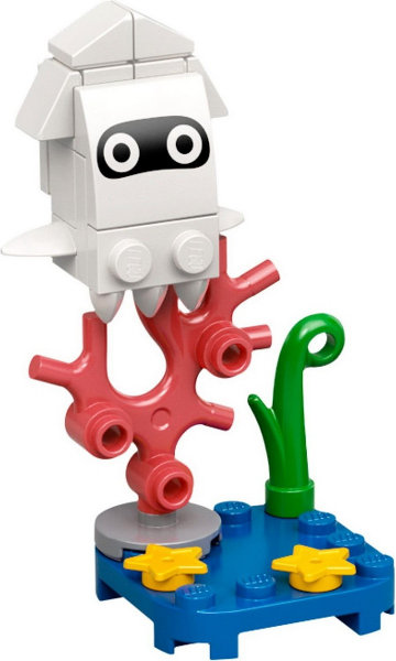 LEGO char01-8 Blooper, Super Mario, Series 1 (Complete Set)