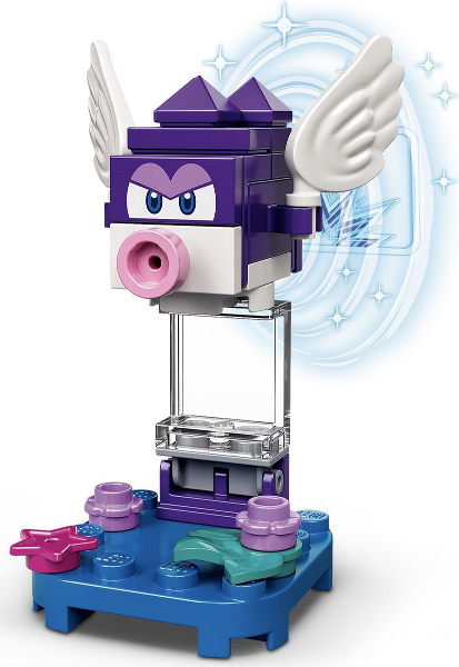 LEGO char02-2 Spiny Cheep Cheep, Super Mario, Series 2 (Complete Set)