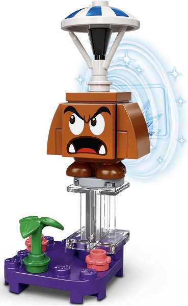 LEGO char02-5 Parachute Goomba, Super Mario, Series 2 (Complete Set)