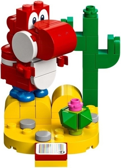 LEGO char05 Red Yoshi, Super Mario, Series 5 (Complete Set)