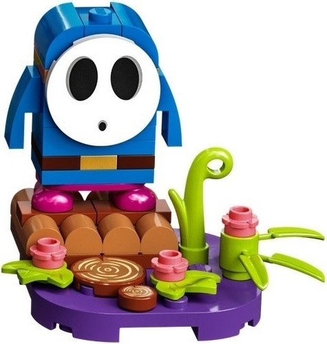 LEGO char05-5 Blue Shy Guy, Super Mario, Series 5 (Complete Set)