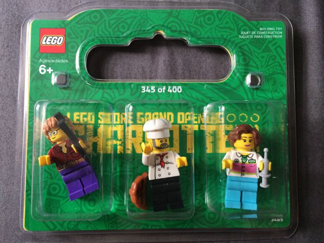 LEGO Charlotte LEGO Store Grand Opening Exclusive Set, SouthPark Mall, Charlotte, NC blister pack