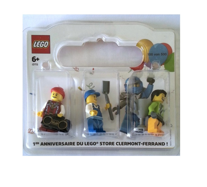 LEGO ClermontFerrand-2 LEGO Store 1st Anniversary Exclusive Set, Clermont-Ferrand, France blister pack