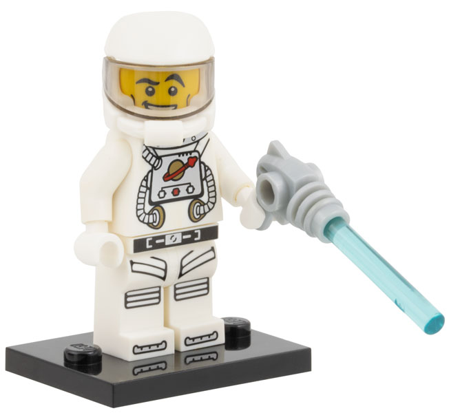 LEGO col01-13 Spaceman, Series 1 (Complete Set with Stand and Accessories)