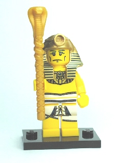 LEGO col02-16 Pharaoh, Series 2 (Complete Set with Stand and Accessories)