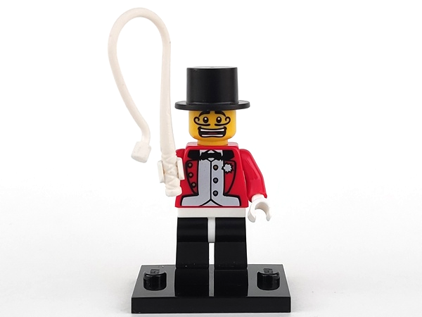 LEGO col02-3 Circus Ringmaster, Series 2 (Complete Set with Stand and Accessories)
