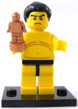 LEGO col03-7 Sumo Wrestler, Series 3 (Complete Set with Stand and Accessories)