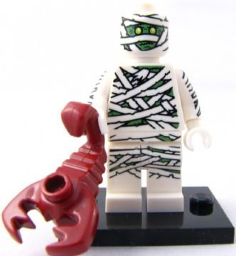 LEGO col03-8 Mummy, Series 3 (Complete Set with Stand and Accessories)