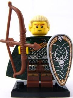 LEGO col03-9 Elf, Series 3 (Complete Set with Stand and Accessories)