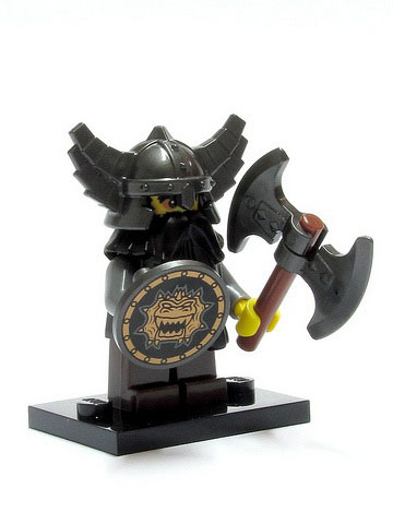LEGO col05-12 Evil Dwarf, Series 5 (Complete Set with Stand and Accessories)