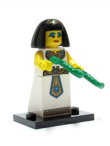 LEGO col05-14 Egyptian Queen, Series 5 (Complete Set with Stand and Accessories)