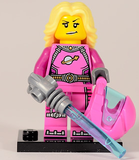 LEGO col06-13 Intergalactic Girl, Series 6 (Complete Set with Stand and Accessories)