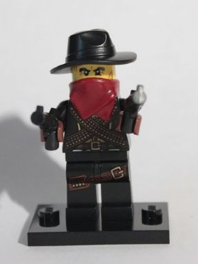 LEGO col06-5 Bandit, Series 6 (Complete Set with Stand and Accessories)