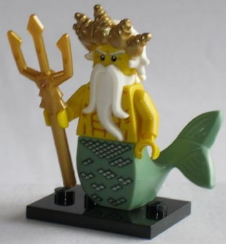 LEGO col07-5 Ocean King, Series 7 (Complete Set with Stand and Accessories)