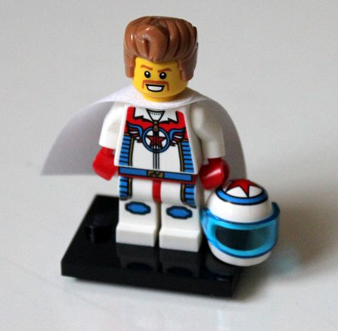 LEGO col07-7 Daredevil, Series 7 (Complete Set with Stand and Accessories)