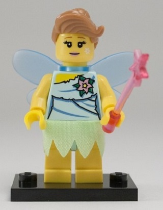 LEGO col08-9 Fairy, Series 8 (Complete Set with Stand and Accessories)