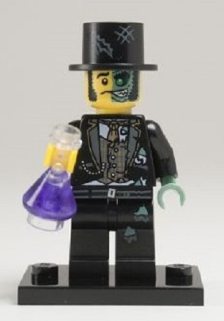 LEGO col09-14 Mr. Good and Evil, Series 9 (Complete Set with Stand and Accessories)