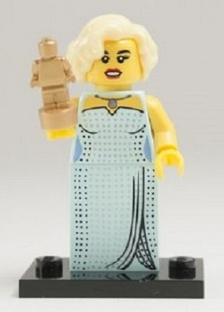 LEGO col09-3 Hollywood Starlet, Series 9 (Complete Set with Stand and Accessories)