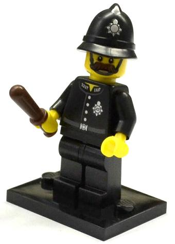 LEGO col11-15 Constable, Series 11 (Complete Set with Stand and Accessories)