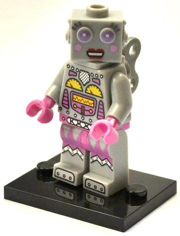 LEGO col11-16 Lady Robot, Series 11 (Complete Set with Stand and Accessories)