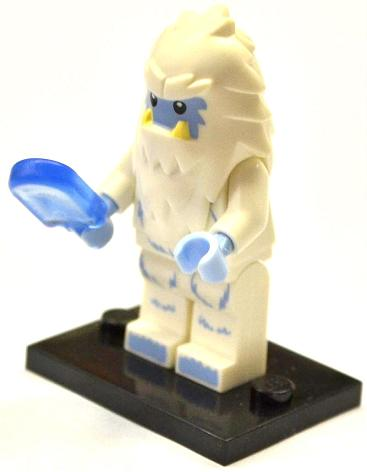 LEGO col11-8 Yeti, Series 11 (Complete Set with Stand and Accessories)