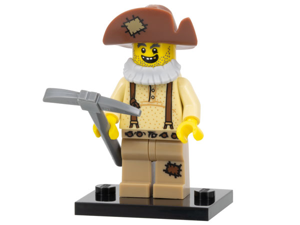 LEGO col12-8 Prospector, Series 12 (Complete Set with Stand and Accessories)