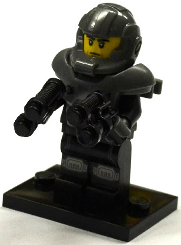 LEGO col13-16 Galaxy Trooper, Series 13 (Complete Set with Stand and Accessories)