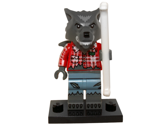 LEGO col14 Wolf Guy, Series 14 (Complete Set with Stand and Accessories)