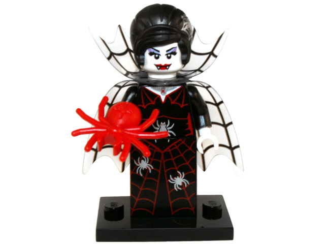 LEGO col14-16 Spider Lady, Series 14 (Complete Set with Stand and Accessories)