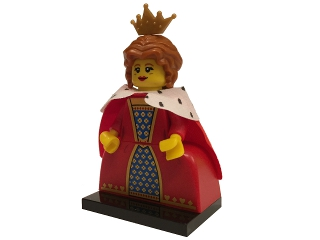 LEGO col15-16 Queen, Series 15 (Complete Set with Stand and Accessories)